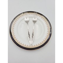 International Deep Silver LAUREL MIST Salad Forks Set 2 Silverplate Flat... - $319.67 MXN