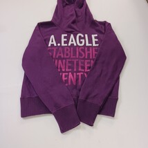 American Eagle Outfiters Women's Purple Hoodie Pullover Sweatshirt Size Medium image 13