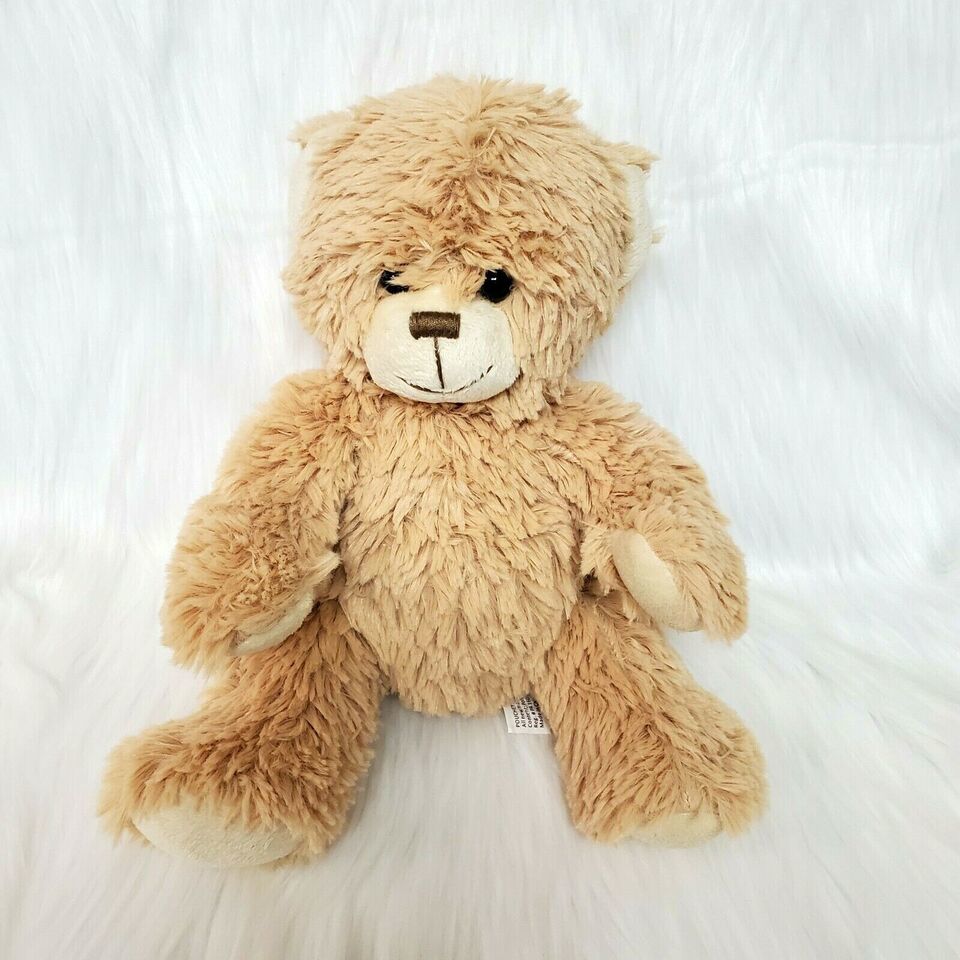 Primary image for 10" Pouchey Toys Bear Tan Plush Sitting Stuffed Animal Toy Sewn Face Lovey B225