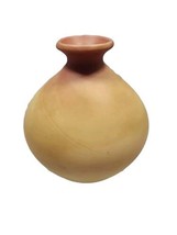 Vintage 1980s Fenton Burmese Vase 9&quot; tall x 7&quot; dia - $58.40