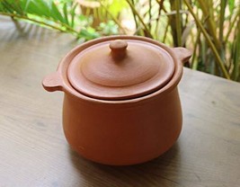 Earthen Handmade Clay Cooking Pot with lid Porridge Pot -2.5 litres 7.5 ... - $48.50