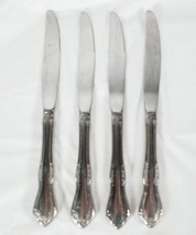 4 Wm A Rogers Oneida Mansfield Pattern Dinner Knives - £21.70 GBP