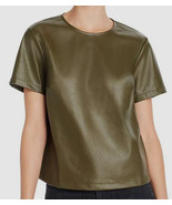 Women Top Olive Green Leather Handmade Genuine Lambskin Formal Stylish P... - $181.35 CAD+