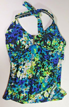 Calvin Klein Womens XS Tankini Top Floral Multicolor Halter Watercolor R... - $19.99