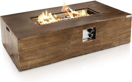 Serenelife Slcnx76 54-Inch 50,000 Btu Outdoor Propane Fire Table, And La... - $638.95