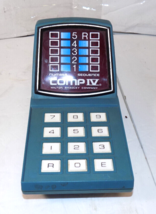 Milton Bradley Comp IV Computer Battery Operated Game 1977 Not Working For Parts - $15.66