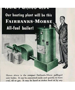 1949 Fairbanks Morse All Fuel Boiler Advertisement Heating Appliances DW... - $19.99