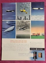 Vintage General Electric Co &amp; Rice Crispies, WW2 Double sided Print Ad - $31.50