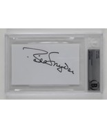 Bill Snyder Signed Slabbed 3x5 Index Card Coach K-State University Becke... - £43.01 GBP