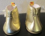Build A Bear Workshop Gold Side Lace Boots - $14.84