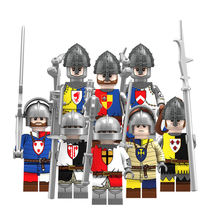 8pcs English Civil War The Wars of the Roses Medieval Soldiers Minifigures Set - £15.55 GBP