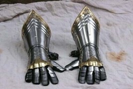 Fully Wearable Larp Medieval Pair Of Gauntlets Knight Armor Gloves gift item new - £99.26 GBP