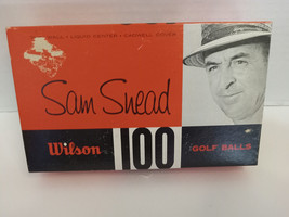 Wilson Sam Snead 100 Vintage Golf Balls Pack of 3 Sealed Liquid Center - £23.46 GBP