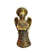 Vintage NAPCO Gold Ceramic Angel Songbook Christmas Figurine Decoration ... - $9.89