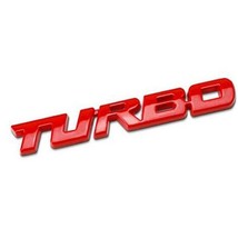  3D  Chrome Zinc Alloy Modified Turbocharged Turbo  Sticker  Styling Auto Turbo  - £58.18 GBP