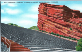 South Entrance Leading to Theater of Red Rocks Denver Colorado Postcard - £15.99 GBP