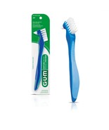 GUM Denture Brush - Dual Headed Hard Bristle Toothbrush for Dentures &amp; A... - $132.08 MXN
