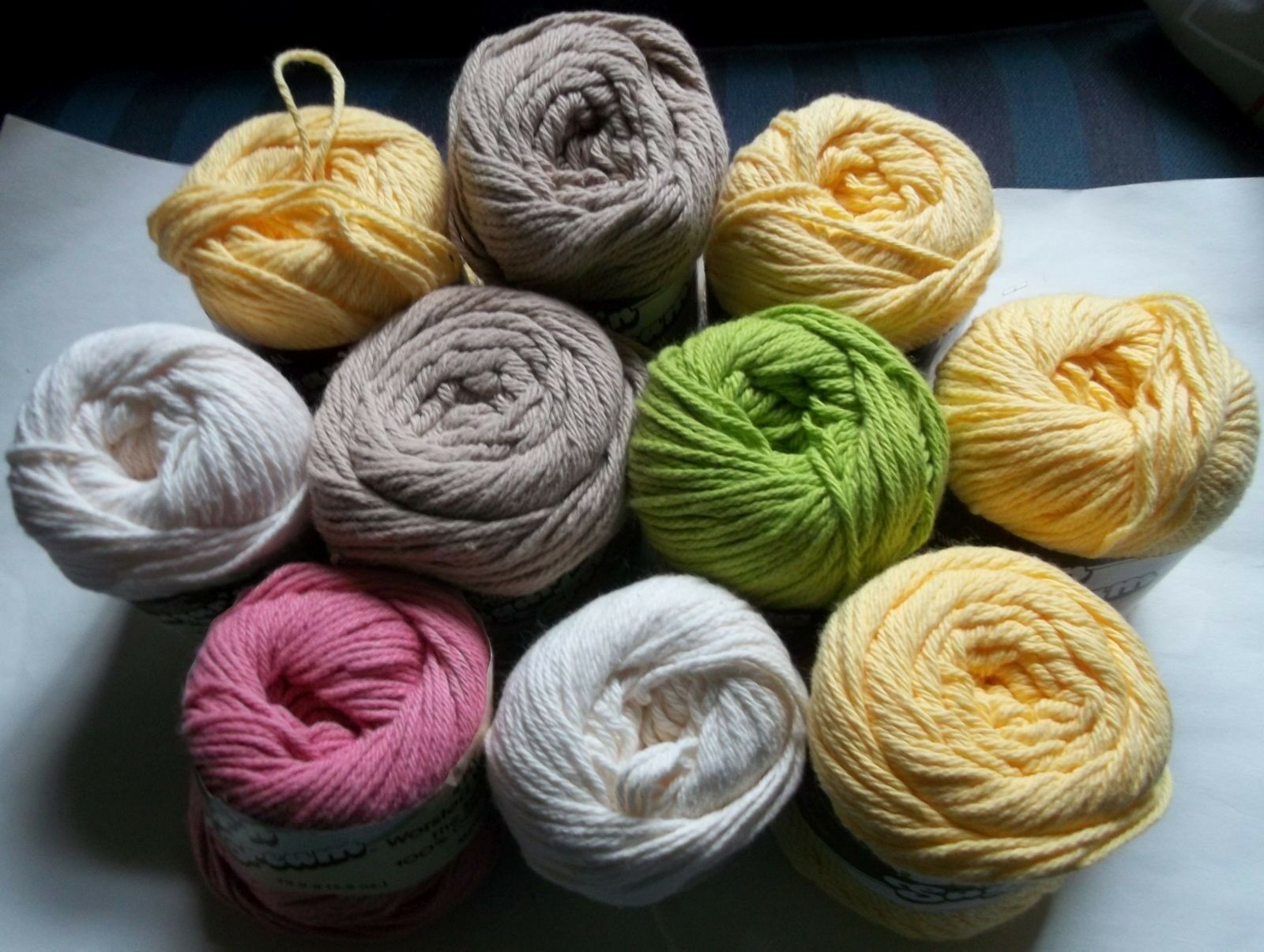 Primary image for Lily 100% Cotton Sugar n Cream Solid Colors 10 Skeins Balls 70.9 g 2.5 oz each