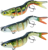 Fishing Lures for Bass, Multi Jointed Swimbaits Slow Sinking Hard Segmented Bass - £8.76 GBP