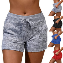  Womens Summer Casual Shorts Ladies Beach Elastic Waist Sports Hot Pants... - £16.69 GBP