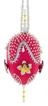The Cracker Box Inc DIY Christmas Ornamnt KIt Cherub Wings 4" Coral Egg - $29.95