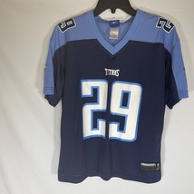 Reebok Youth Large Tennessee Titans Chris Brown #29 Blue Football Jersey NFL - £18.64 GBP