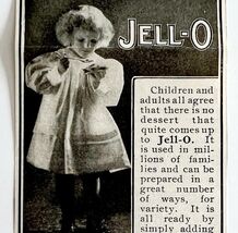 1904 Jell-O Gelatin Dessert Advertisement Antique Ephemera #1 4 × 2.25&quot; - $367.78 MXN