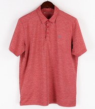 Travis Mathew Polo Shirt Men’s Large Red Stretch Mesh Performance Golf - $30.04