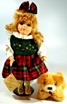 Dan Dee Collector&#39;s Choice Bisque Girl &amp; Dog Animated Musical Doll - £19.89 GBP