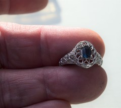Size 8 Sapphire Ring. A .72 cwt, Earth Mined Sapphire. Appraised. Sept. Birthday - £110.61 GBP