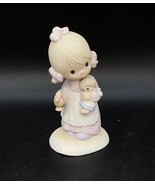 1977 Precious Moments Jesus Is The Light Girl With Candle Ceramic - €13,24 EUR