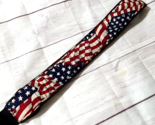America Flag Guitar Strap Vintage 1980s Patriotic - $14.80