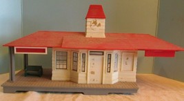 Vintage Red Service Building Train Station Railway Express Trackside - £22.80 GBP