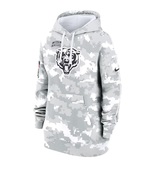 Womens Arctic Camo Bears 2024 Salute to Service Pullover Hoodie - Chicago - $65.00