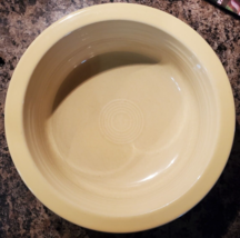 Vintage Fiesta Homer Laughlin 8 1/2&quot; Nappy Yellow Serving Bowl - $14.84