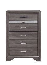 35" Grey Manufactured Wood Six Drawer Chest - $550.99