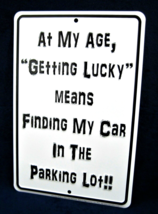 &quot;GETTING LUCKY&quot; -*US MADE* Embossed Metal Sign - Man Cave Garage Shop Ba... - $15.75