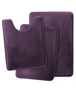 Purple 3PC Bathroom Rug Memory Foam Bath Mat Set  - €63,29 EUR