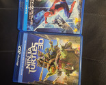 LOT OF 2 :Teenage Mutant Ninja Turtles (Blu-ray 3D+Blu-ray)+SPIDER-MAN 2... - £5.56 GBP