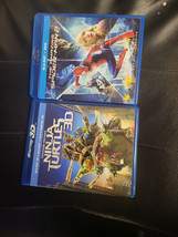 Lot Of 2 :Teenage Mutant Ninja Turtles (Blu-ray 3D+Blu-ray)+SPIDER-MAN 2[BD+DVD] - £5.43 GBP