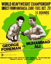 Muhammad Ali Vs George Foreman 8X10 Photo Boxing Poster Picture - £3.92 GBP