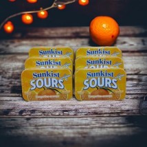 6x Sunkist Sours Tangerine Orange Vitamin C 50 Sugar Free Pieces Tins EXP 2026 - £20.14 GBP