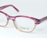 LAURA M. LAU1300 2 PINK /CLEAR /LIGHT TAN EYEGLASSES GLASSES FRAME 48-19... - $76.82