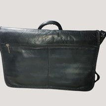 Wilsons Leather VTG Black Briefcase Bag Adjustable Shoulder Strap  Top Handle - $23.38