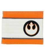 Star Wars Rebel Alliance Logo Bi-Fold Orange And White Wallet NEW UNUSED - $14.36