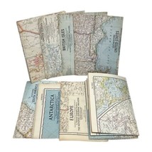Lot of 9 Vintage National Geographic Maps 1957-1959 Antarctica Europe World USA+ - £19.63 GBP