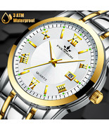 Men&#39;s Watch Waterproof Classic Relojes De Hombre Stainless Steel Quartz ... - £20.32 GBP