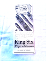 1939 Ad King Six Cigars Now 6 1/2d At All Tobacconists - $184.10 MXN