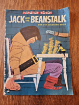 Vintage 1955 Funtime Books Jack &amp; the Beanstalk Cut Out Coloring Book UNCUT - £17.55 GBP