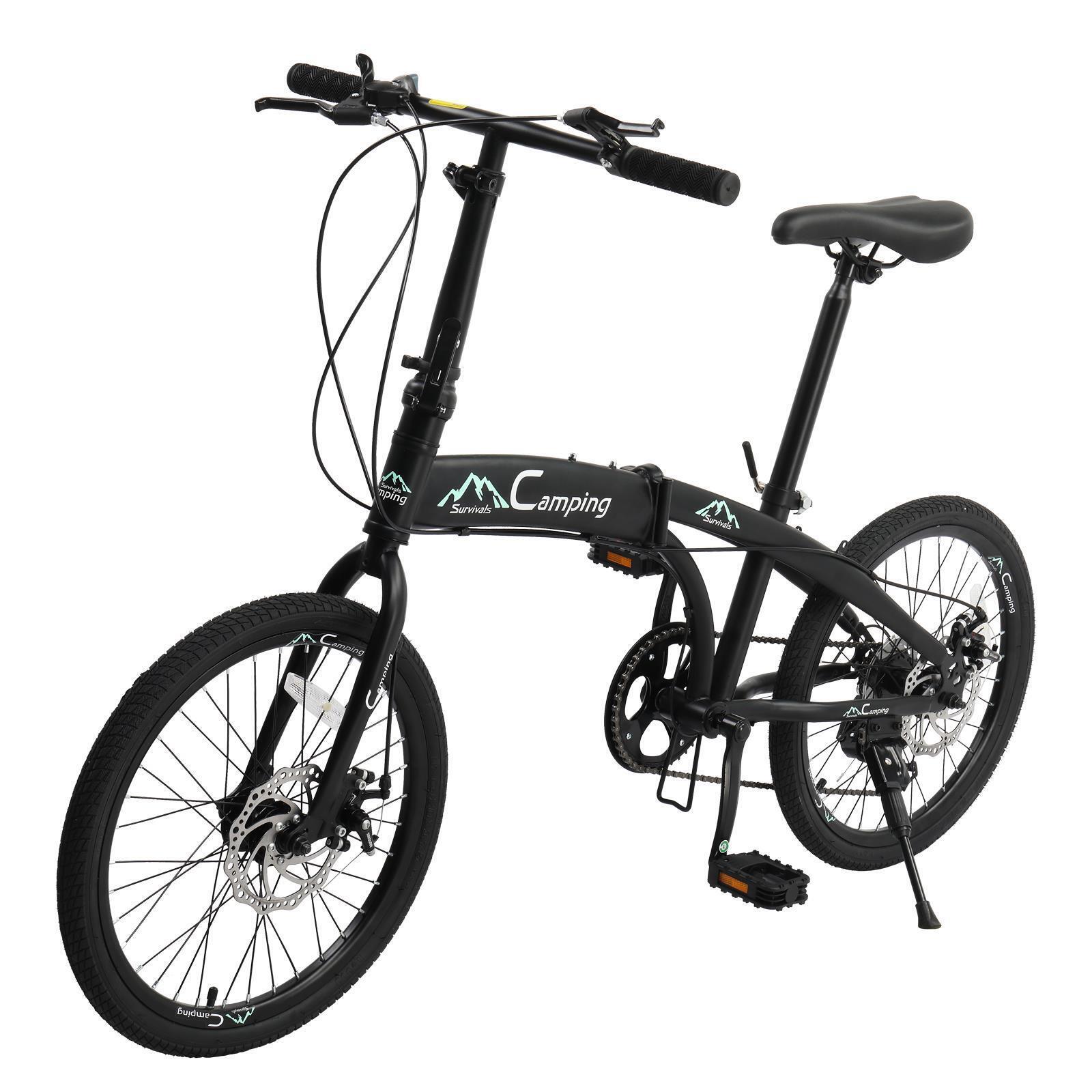 Primary image for 20" 7-Speed Folding Bicycle Adult Teen Lightweight Commuter City Bike Disc Brake